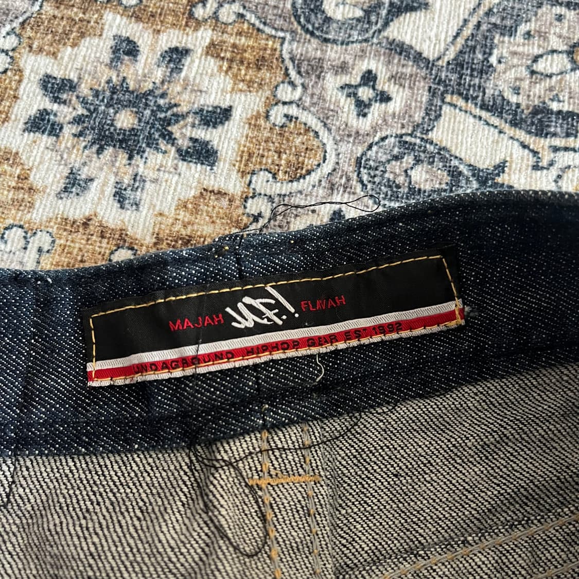 MF! 마자플라바 레터링 디테일 데님팬츠 상품이미지4