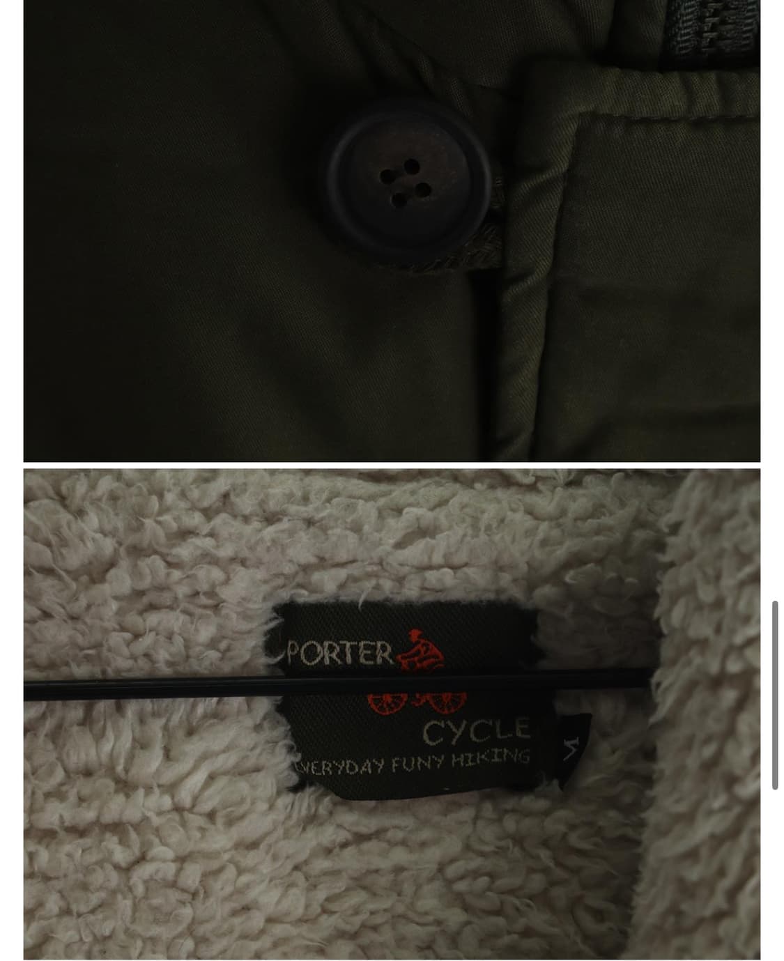 포터사이클 야상 상품이미지5