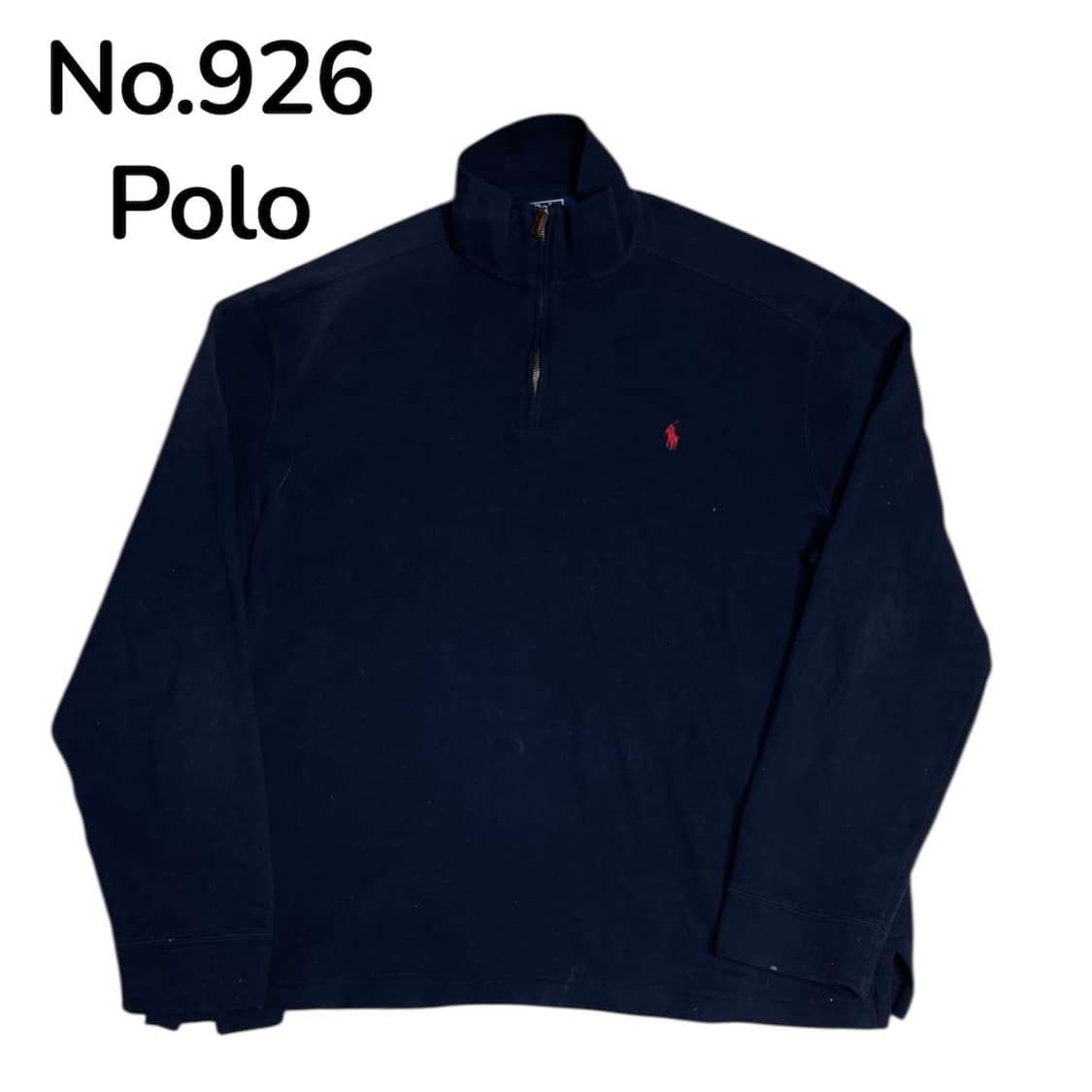 폴로 랄프로렌 네이비 레드포니 반집업 니트 XL 상품이미지1