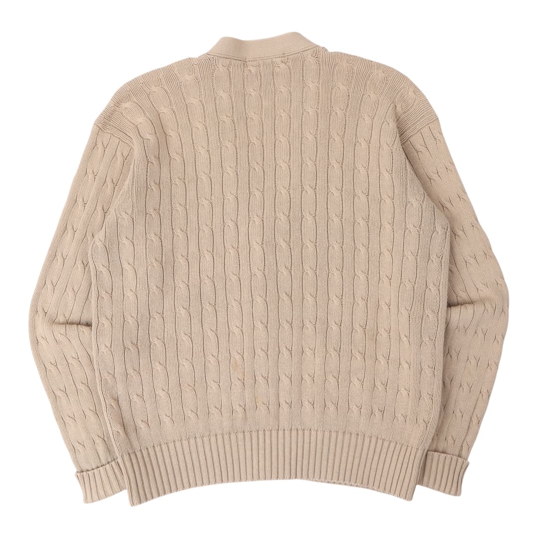 90s 폴로 랄프로렌 베이지 케이블 니트 가디건 상품이미지5