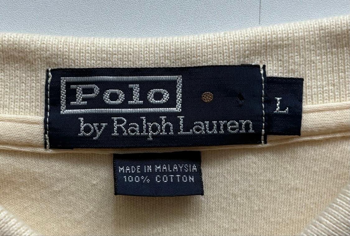 Polo 폴로랄프로렌 오버핏 아이보리 카라티  상품이미지4