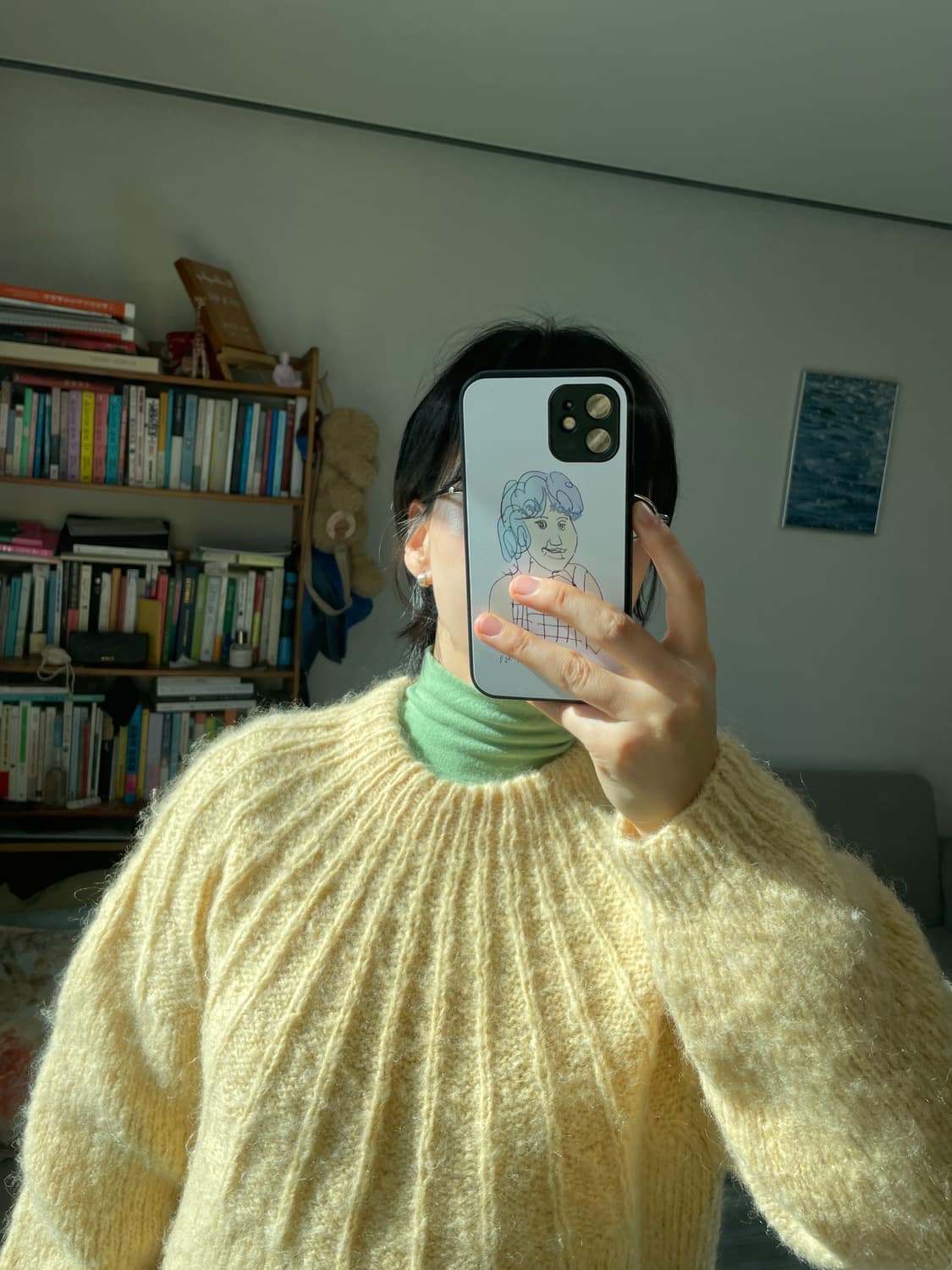 네팔산 핸드메이드 니트 원피스 울혼방 상품이미지4