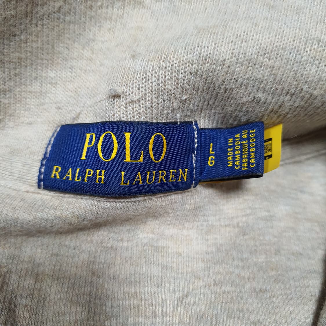 ✨ (바배) 폴로 랄프로렌 오트밀 반집업 니트  상품이미지3