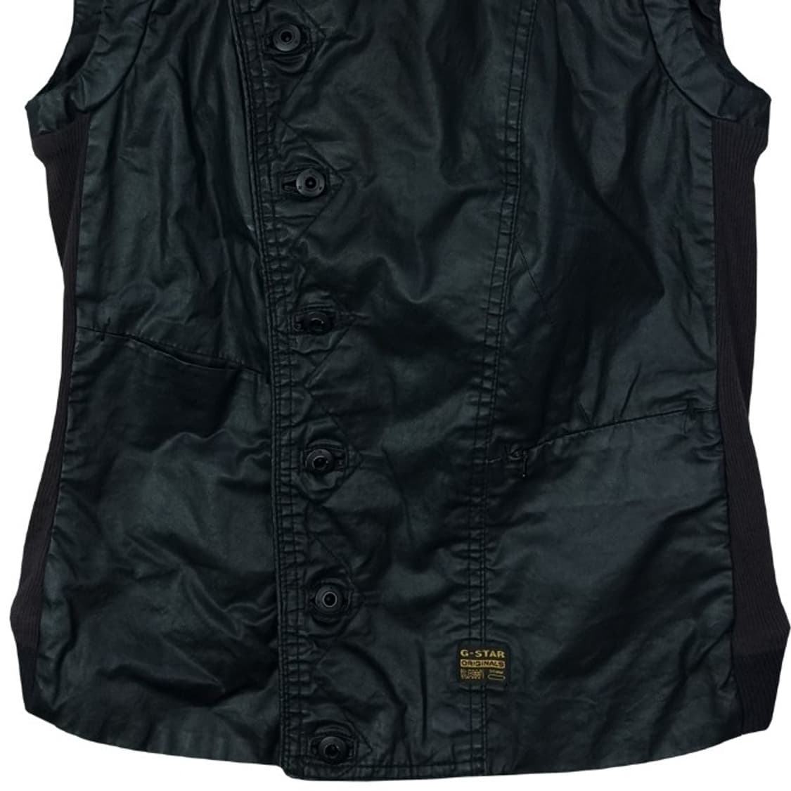 [지스타 로우] 빈티지 펑크 사선 코팅 바이커 라이더 배스트 M17098 상품이미지5