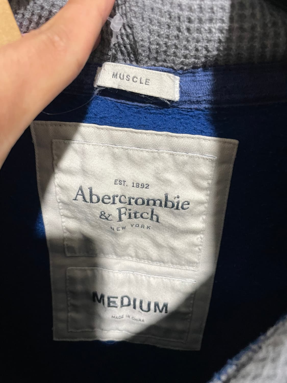 아베크롬비 후드티 블루 상품이미지5