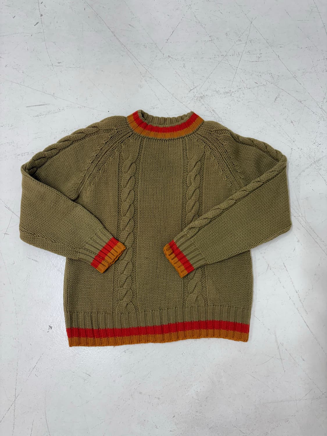 60-70‘s Lord Jeff Cable Knit Sweater. 상품이미지1
