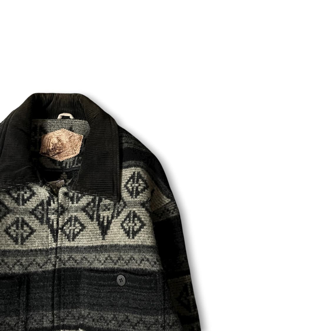 울리치 나바호 패턴 투포켓 울 집업 자켓 M 상품이미지2