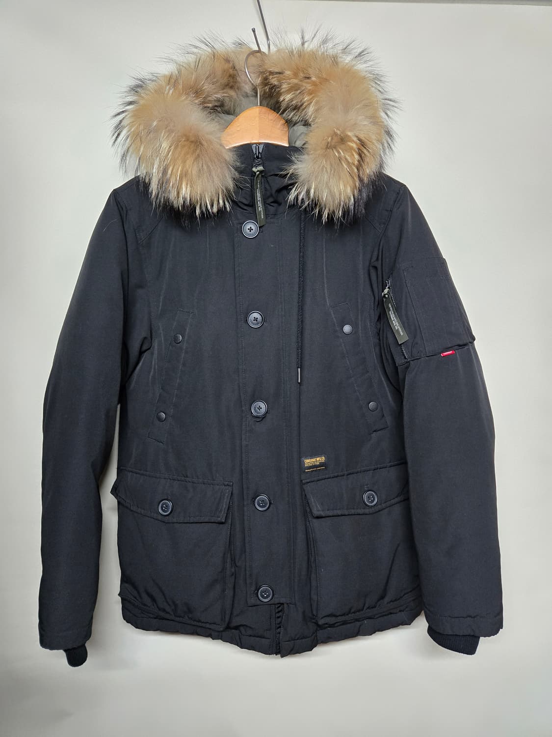 커버낫 구스 패딩 블랙 S 상품이미지1