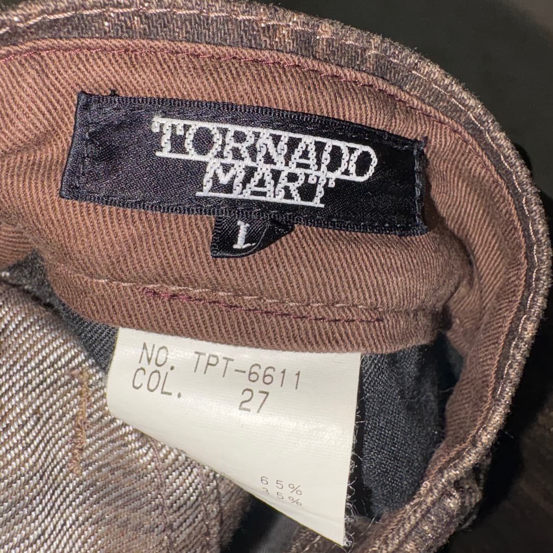 [L] 00‘s Tornado Mart Coated Flare Denim 상품이미지5