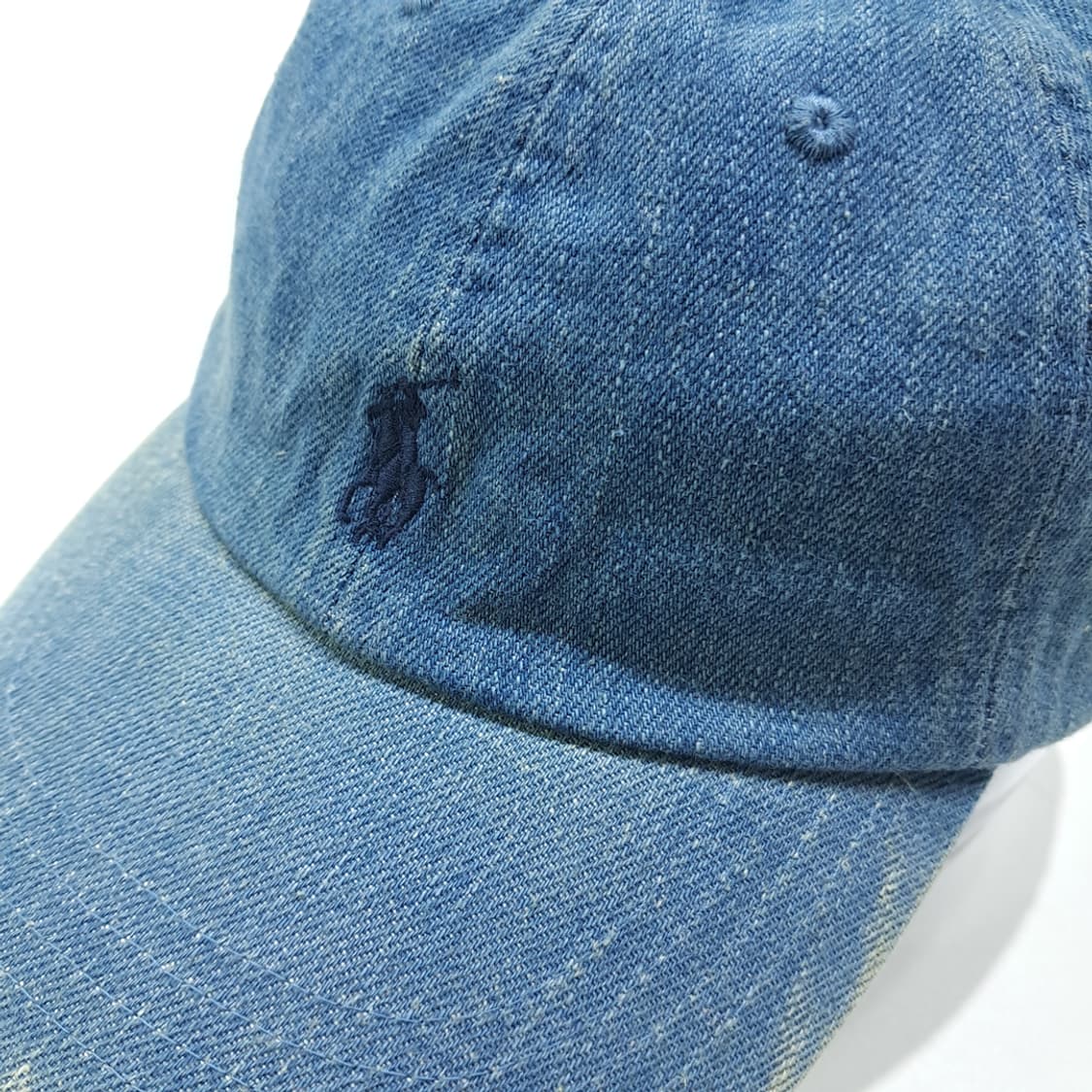 CL561 폴로 데님 다크네이비 자수 인디고 볼캡 모자 상품이미지1