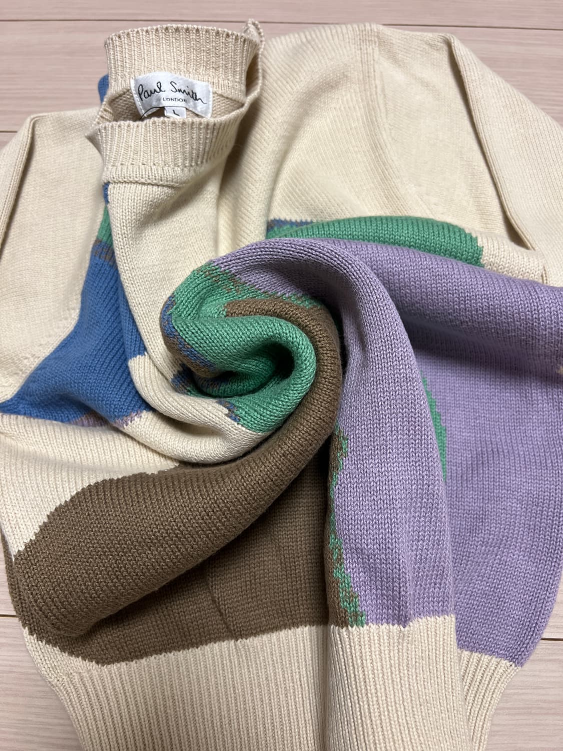 폴 스미스 플라워 패턴 니트 스웨터 아이보리 / L (정품) 상품이미지8