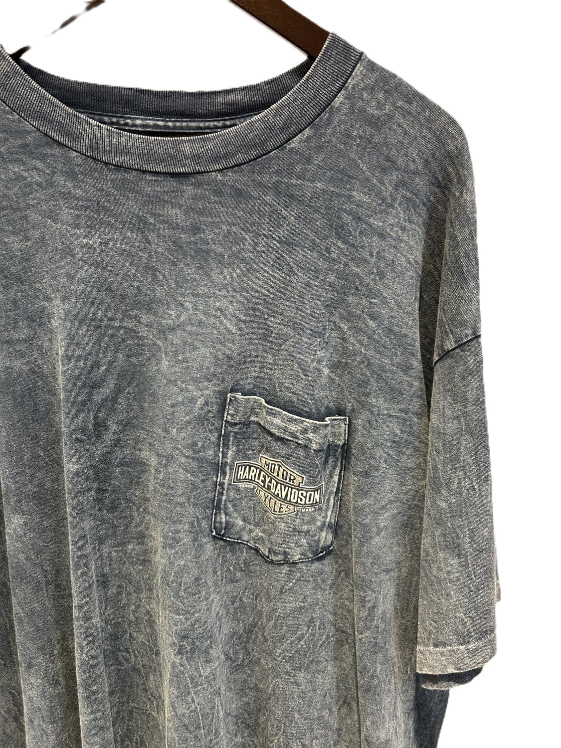 할리 데이비슨 빈티지 워싱 포켓 반팔 티셔츠 상품이미지2