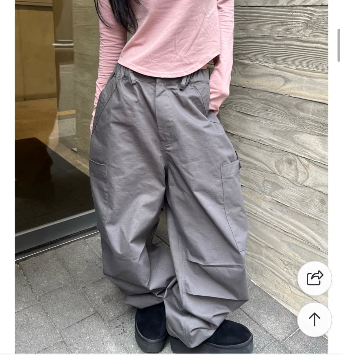 차콜 카고팬츠 상품이미지3