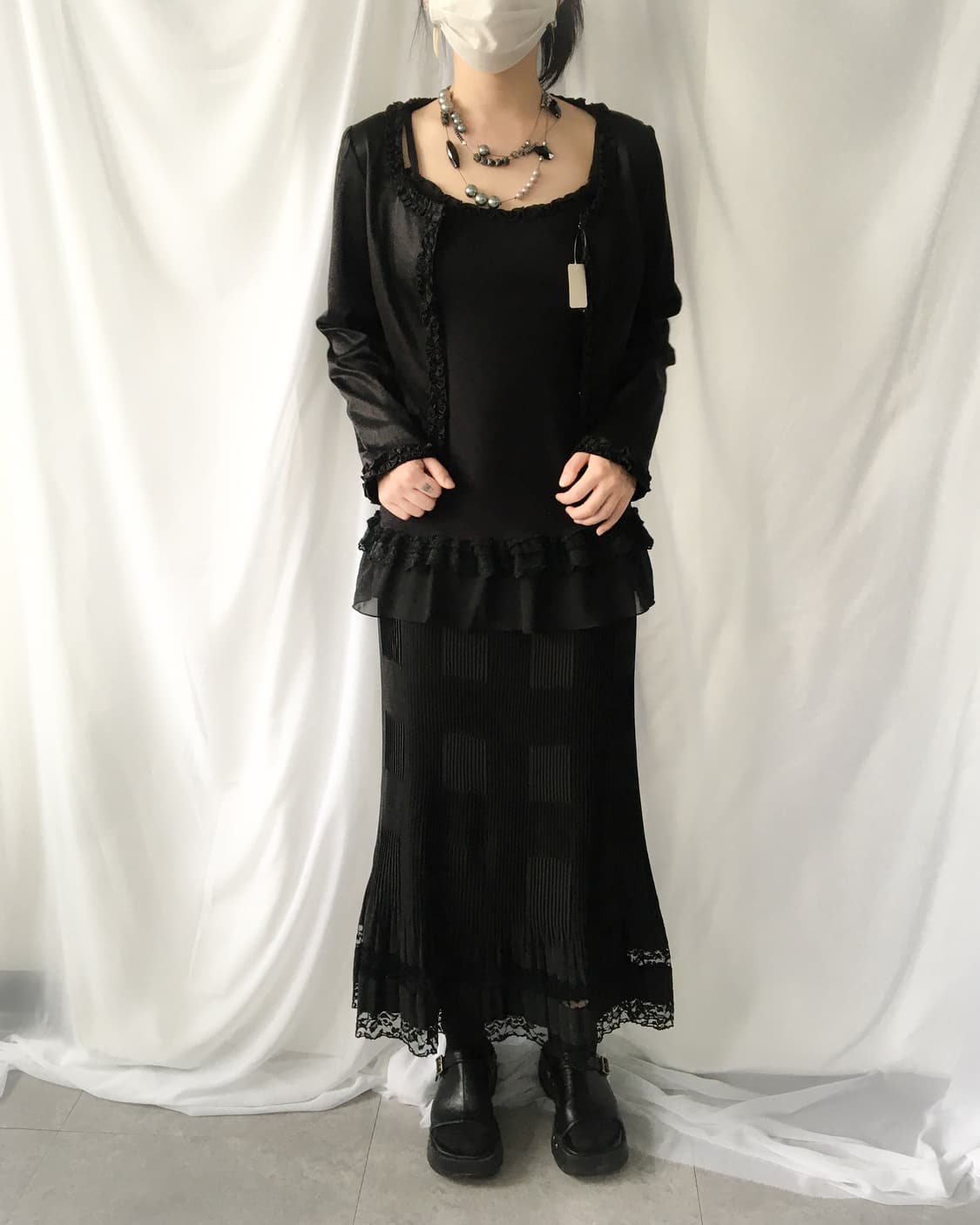 Frill point glossy jacket 상품이미지9