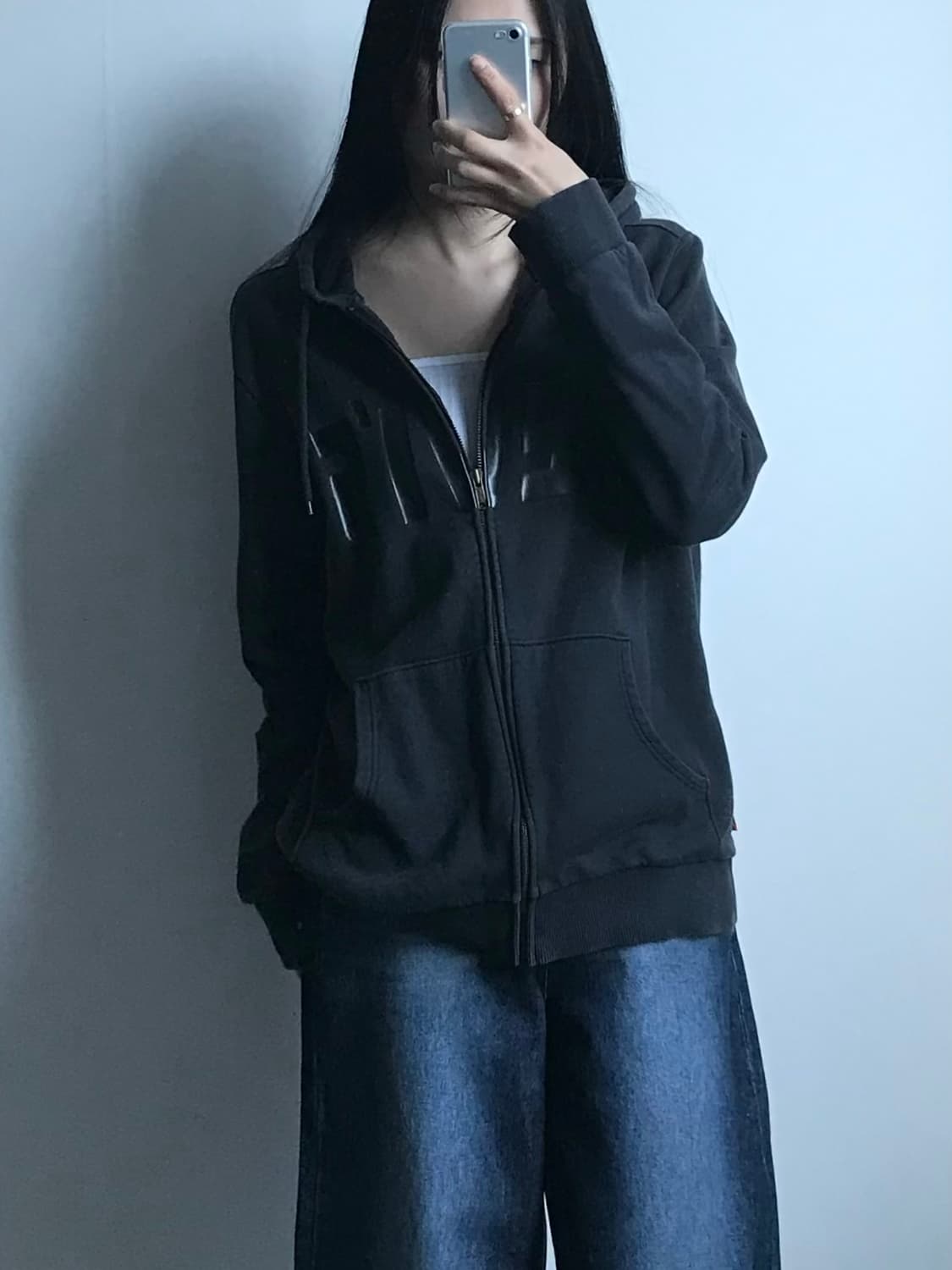 리바이스 스펠아웃 블랙 후드집업 상품이미지1