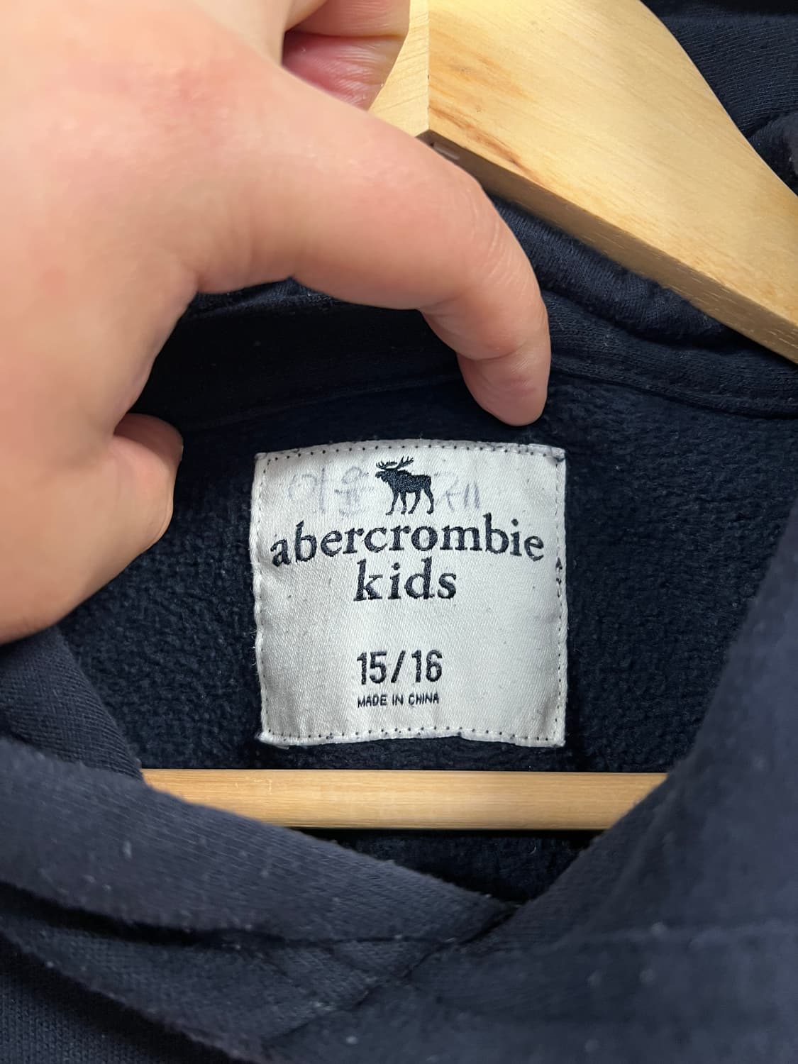 W/M) 아베크롬비 레터링 사슴 자수 후드티 T295 상품이미지2