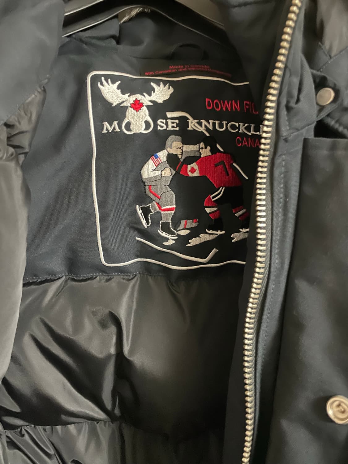 무스너클 쓰리쿼터 화이트 퍼 M사이즈 네이비 (ss급) 상품이미지6