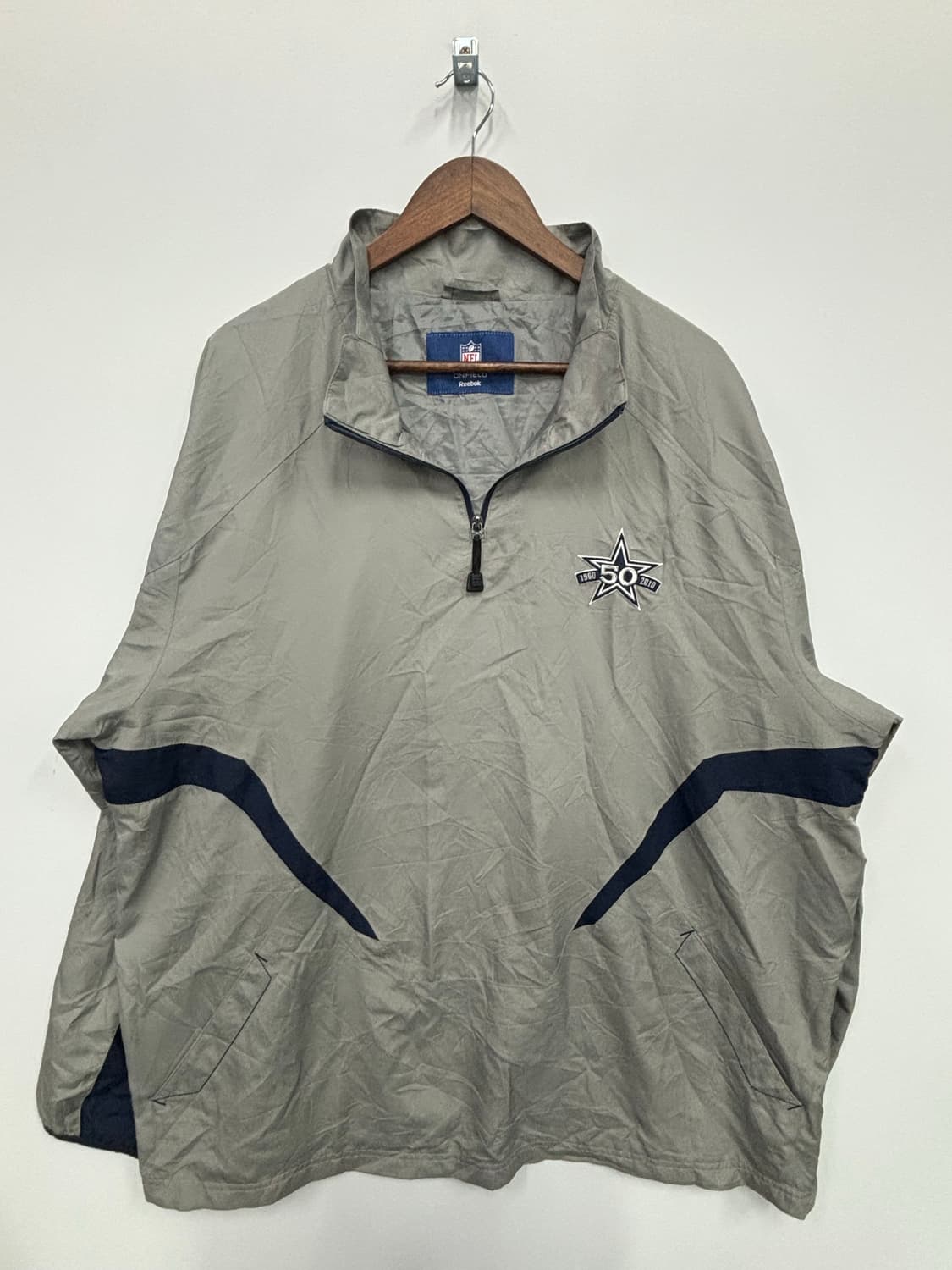 Leebok NFL 회색 바람막이 집업 상품이미지1