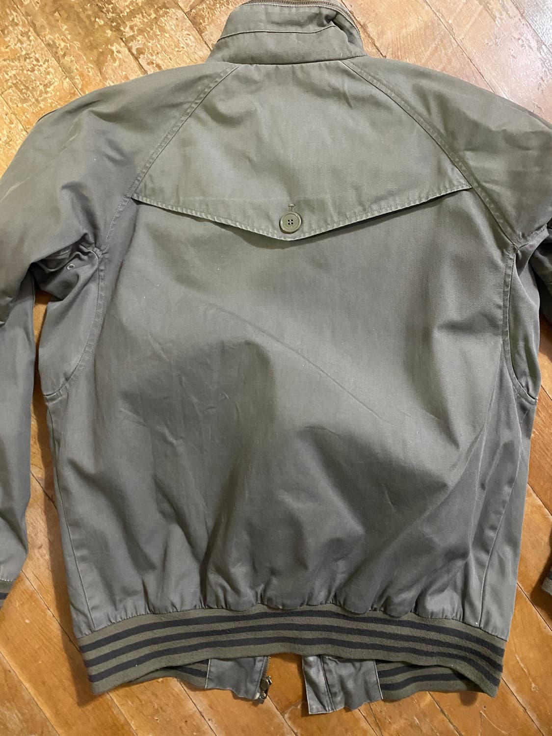 아디다스 올리브 카키 체크 안감 자켓 105 상품이미지6