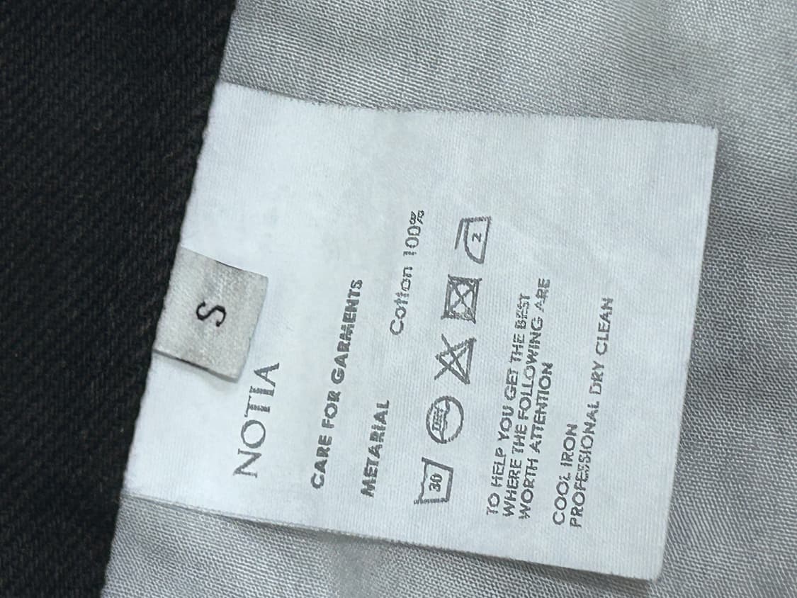 [S] 노티아 NOTIA 부츠컷 블랙 데님팬츠 청바지 여성 S사이즈 상품이미지4