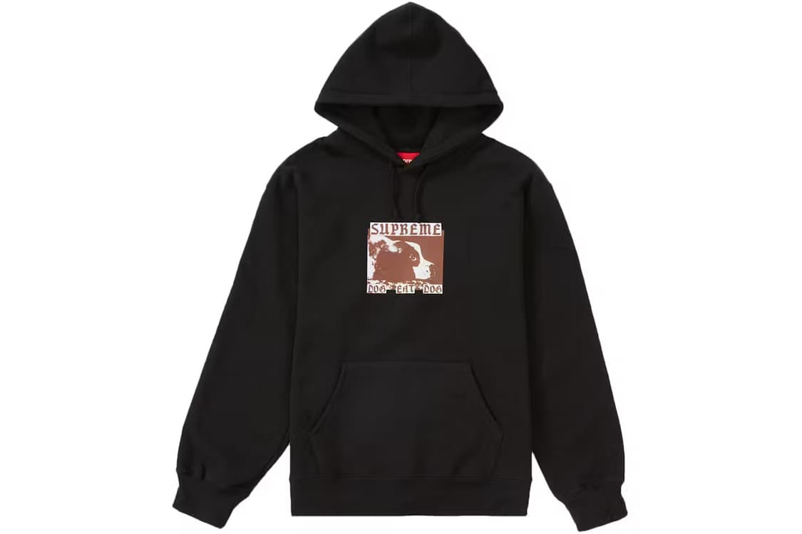 슈프림 DOG EAT DOG 후드티 Supreme Black Hoodie 상품이미지1