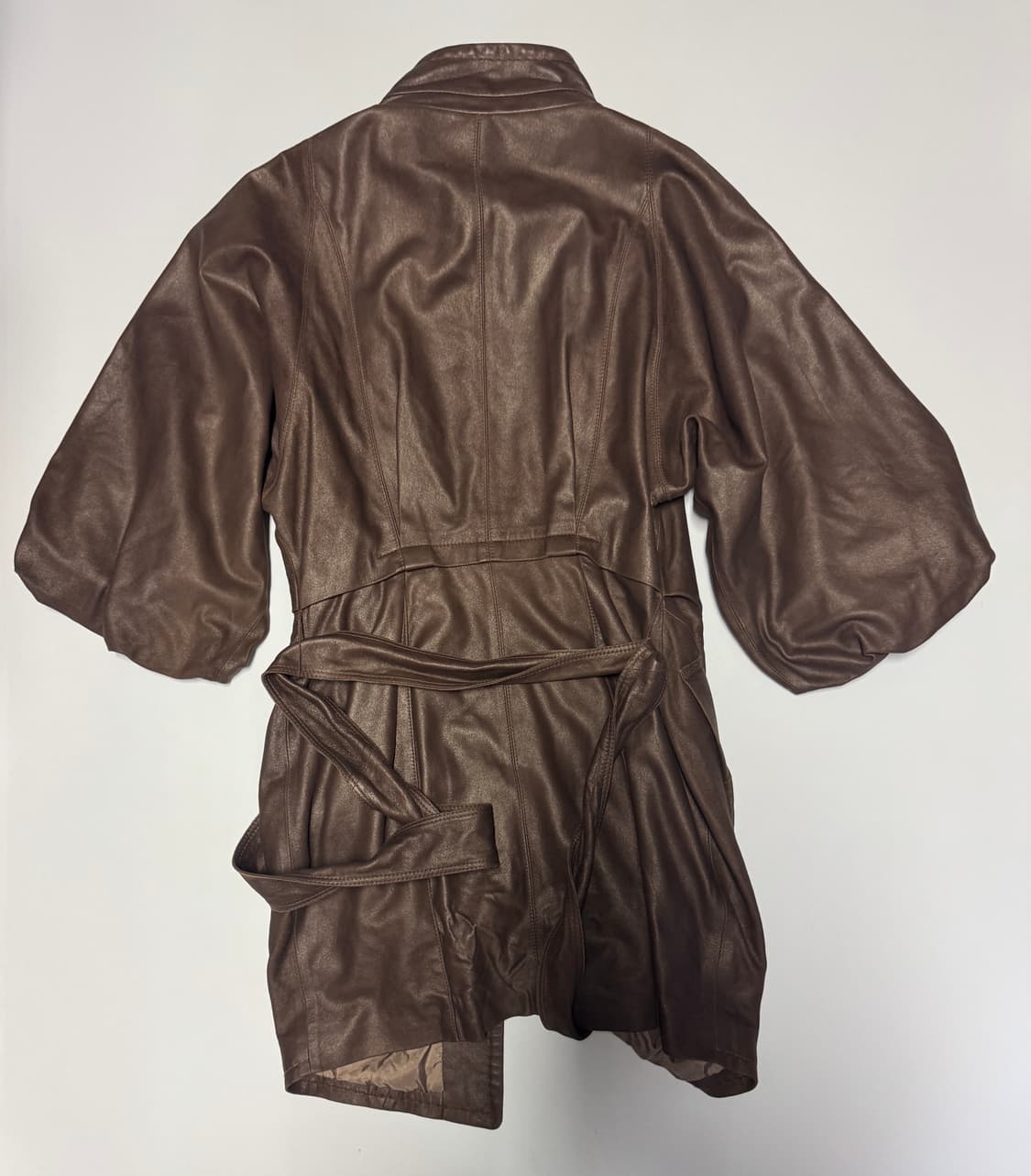 여성 빈티지 벨티드 리얼 양가죽 코트 자켓 44 ~ 55 상품이미지2