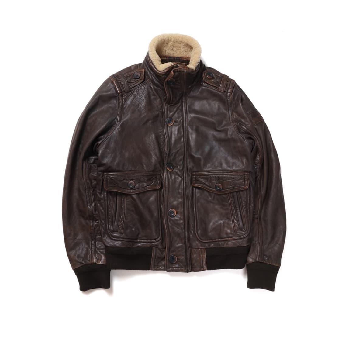 아베크롬비 Abercrombie Lamb Leather Rider Jac 상품이미지1