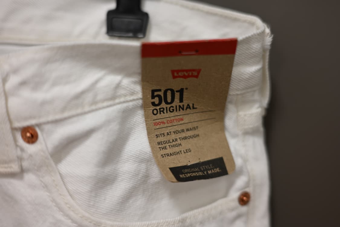 Levi’s 501 화이트 33x30 상품이미지4
