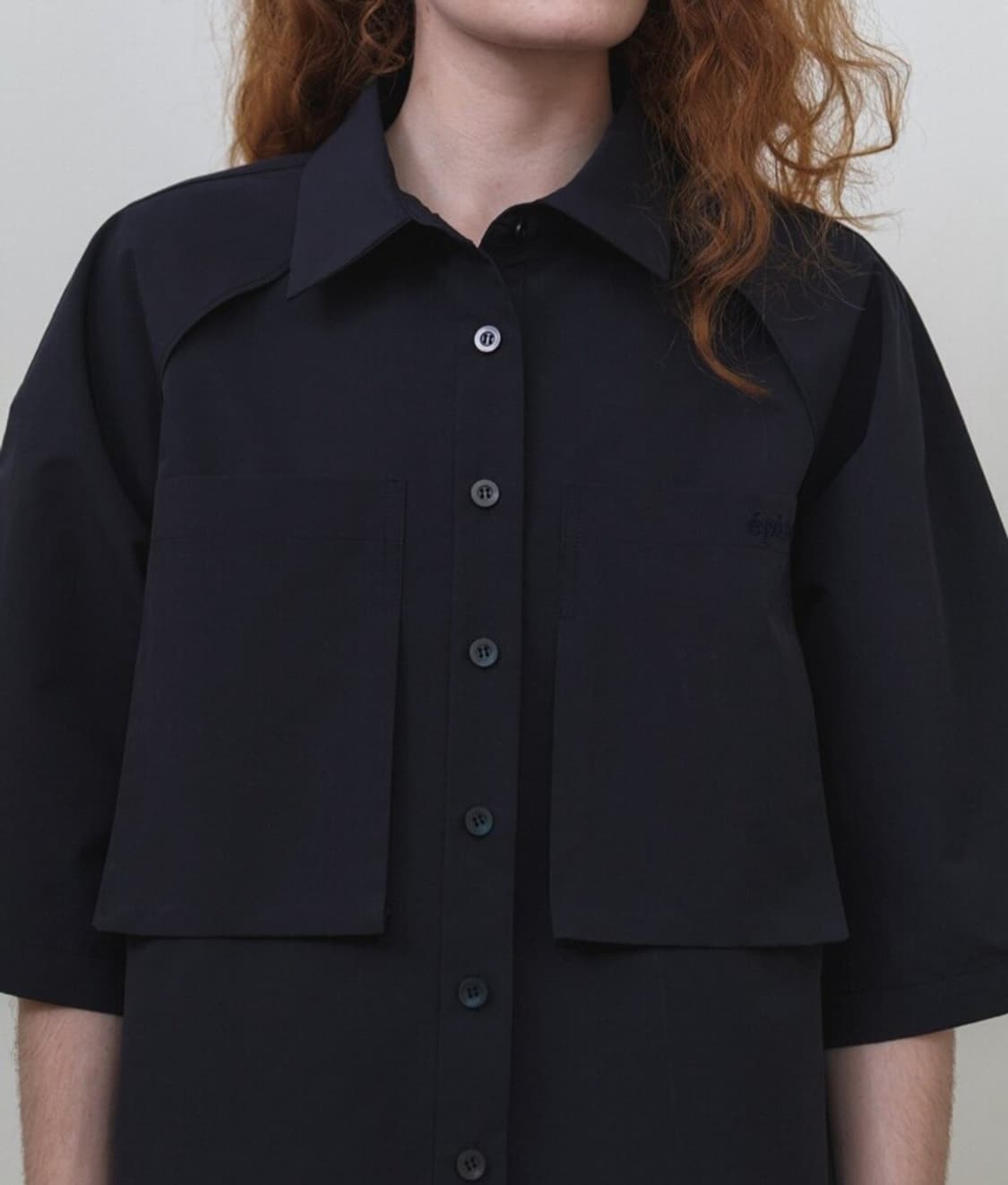 새상품) 에핑글러 pocket half sleeve shirt 네이비 반 상품이미지2