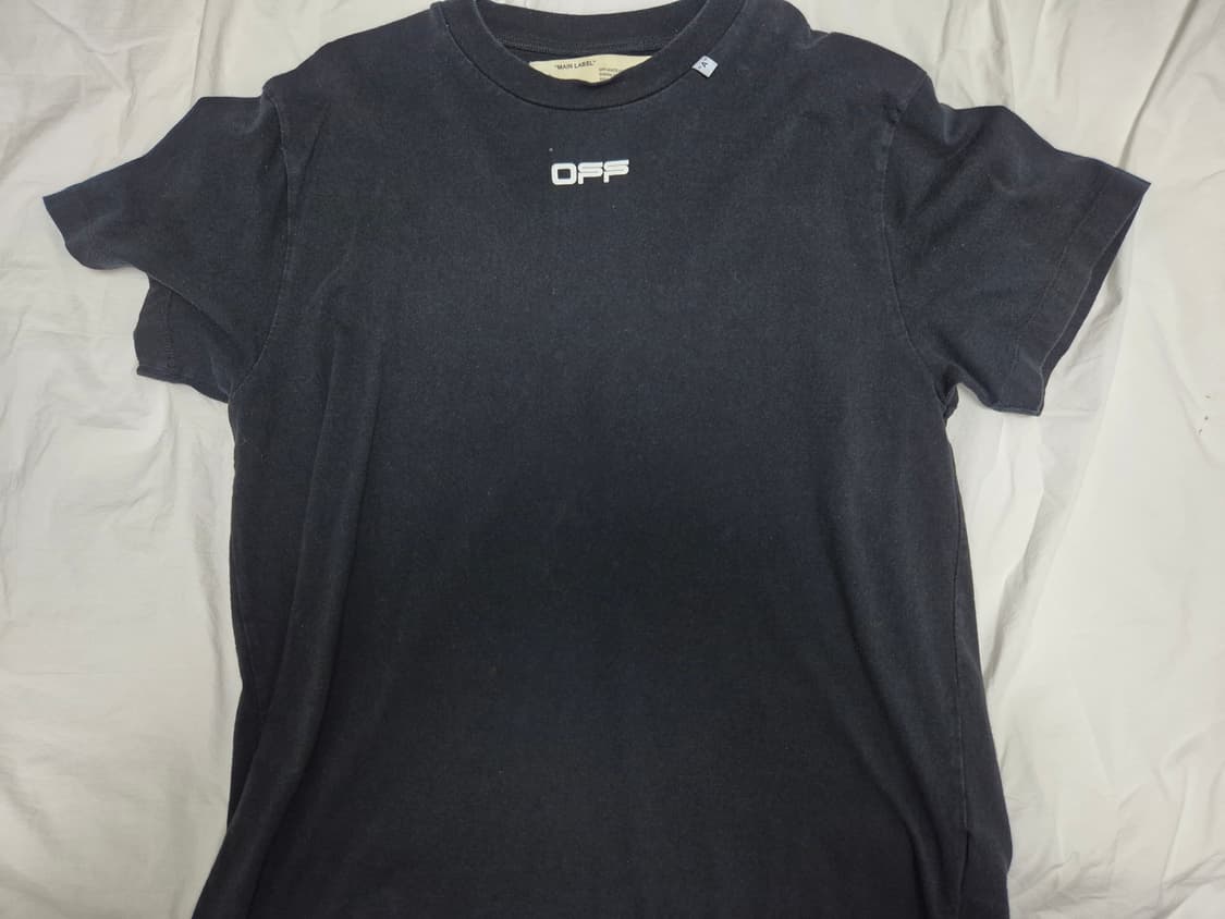 오프화이트 반팔 블랙 XS 상품이미지2