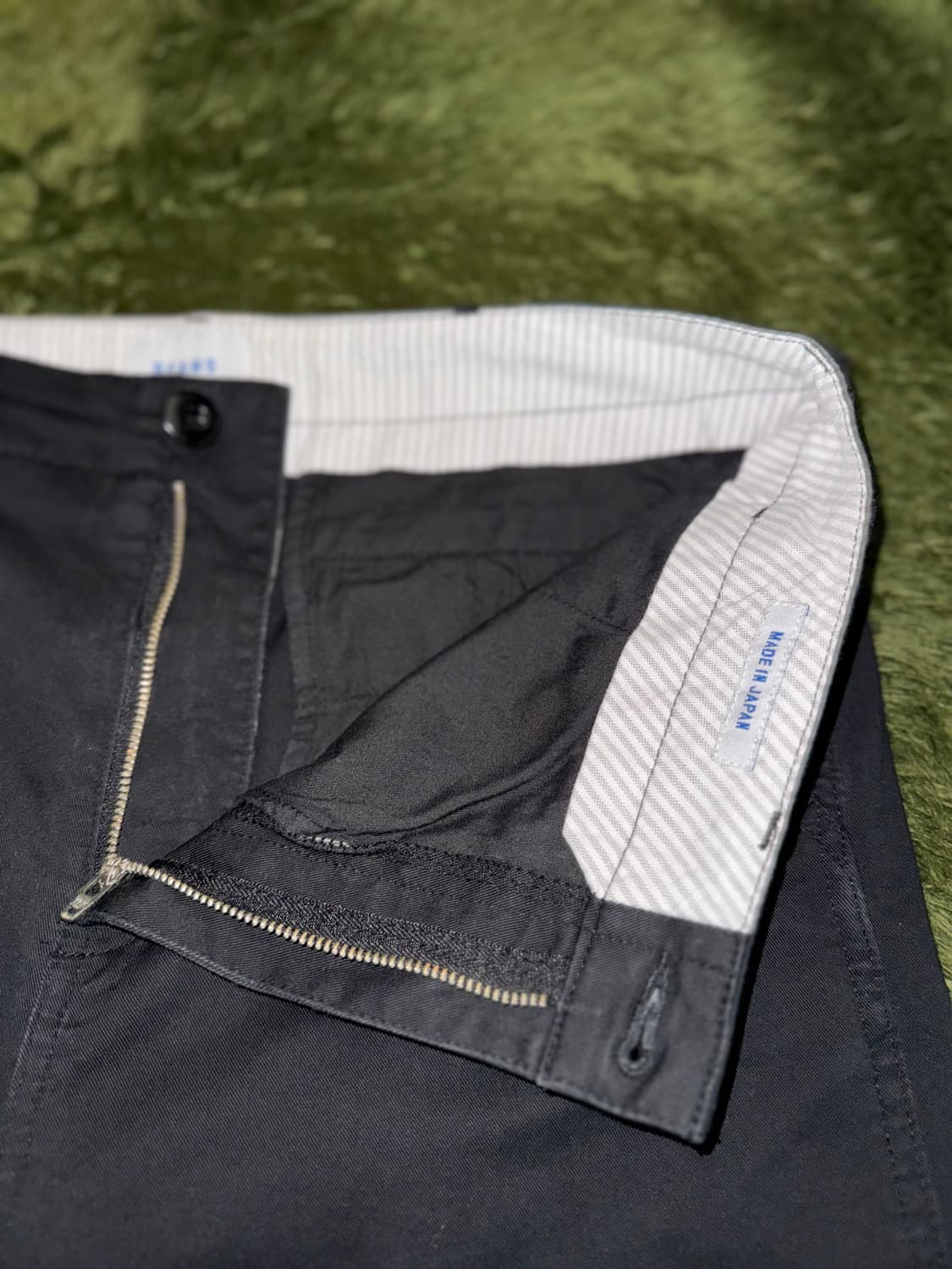 [L] Beams 빔즈 Made in Japan 코튼 치노 팬츠 블랙 상품이미지3