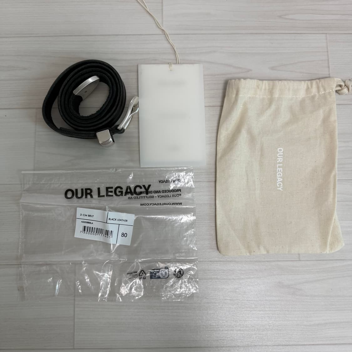 [80] 아워레가시 2cm 벨트 블랙 상품이미지1