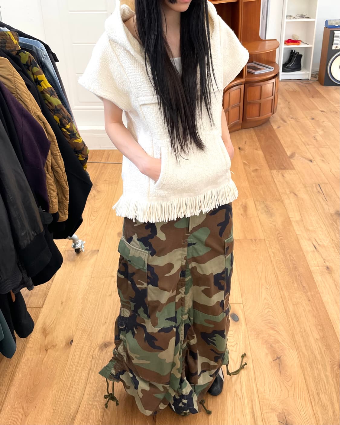 [38] 이자벨마랑 멕시칸 파카 후드 베스트 상품이미지2