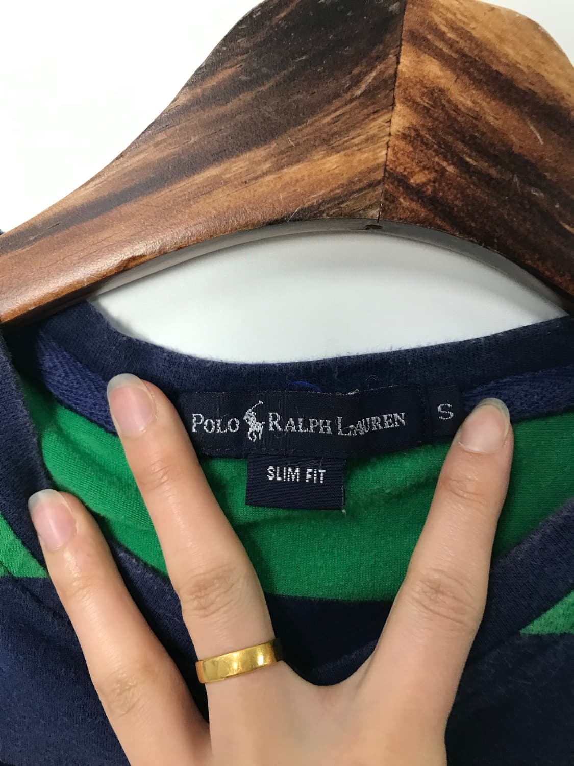 폴로 랄프로렌 빅포니 단가라 헨리넥 반팔 티셔츠 상품이미지4