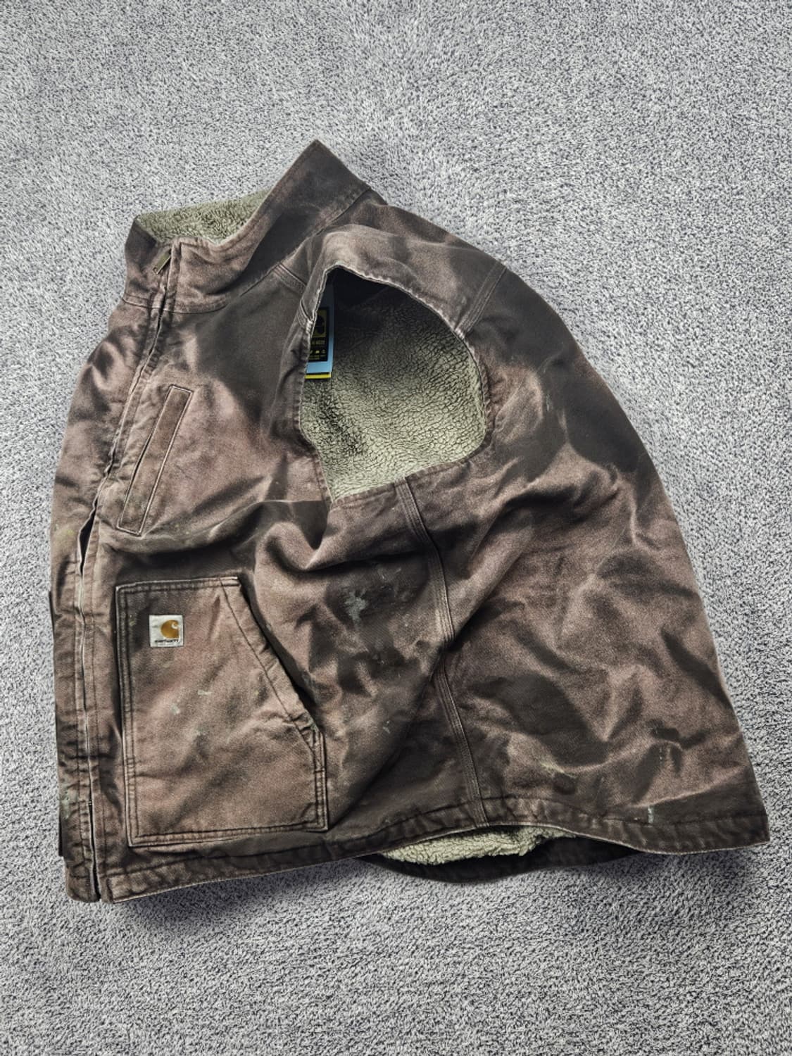  칼하트 다잉 워시드 커스텀 캔버스 워크 베스트 (2XL) / 10365 상품이미지2