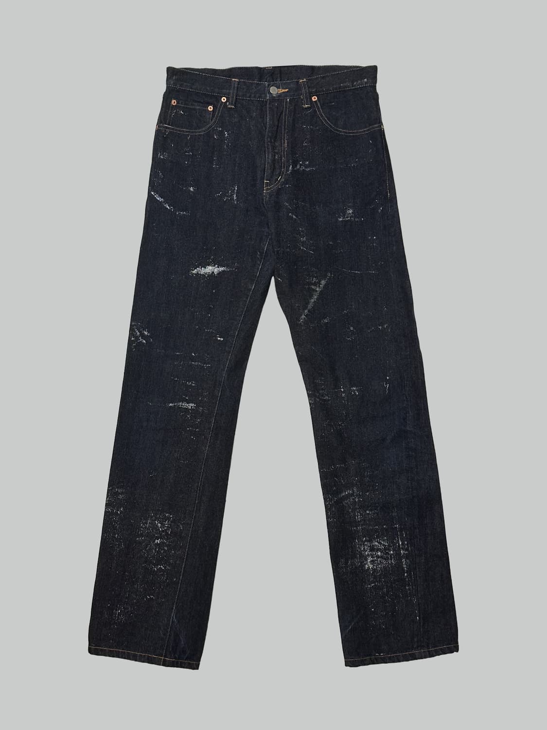 꼼데가르송 옴므 실버 페인팅 데님 상품이미지1