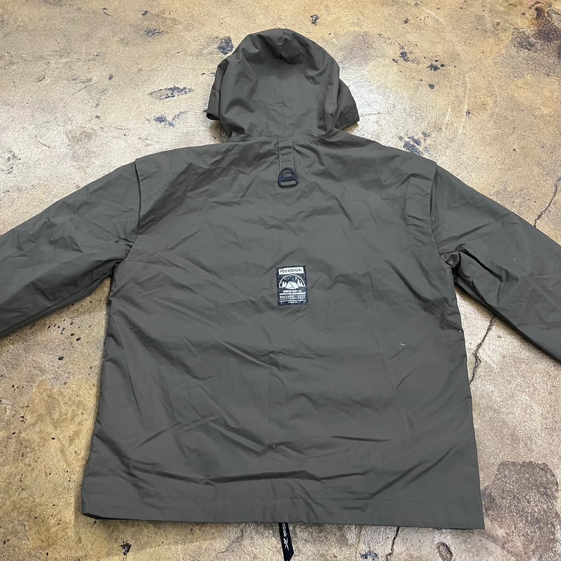 [정품/M] 리복 후드 바람막이 자켓 카키색 b15 상품이미지4