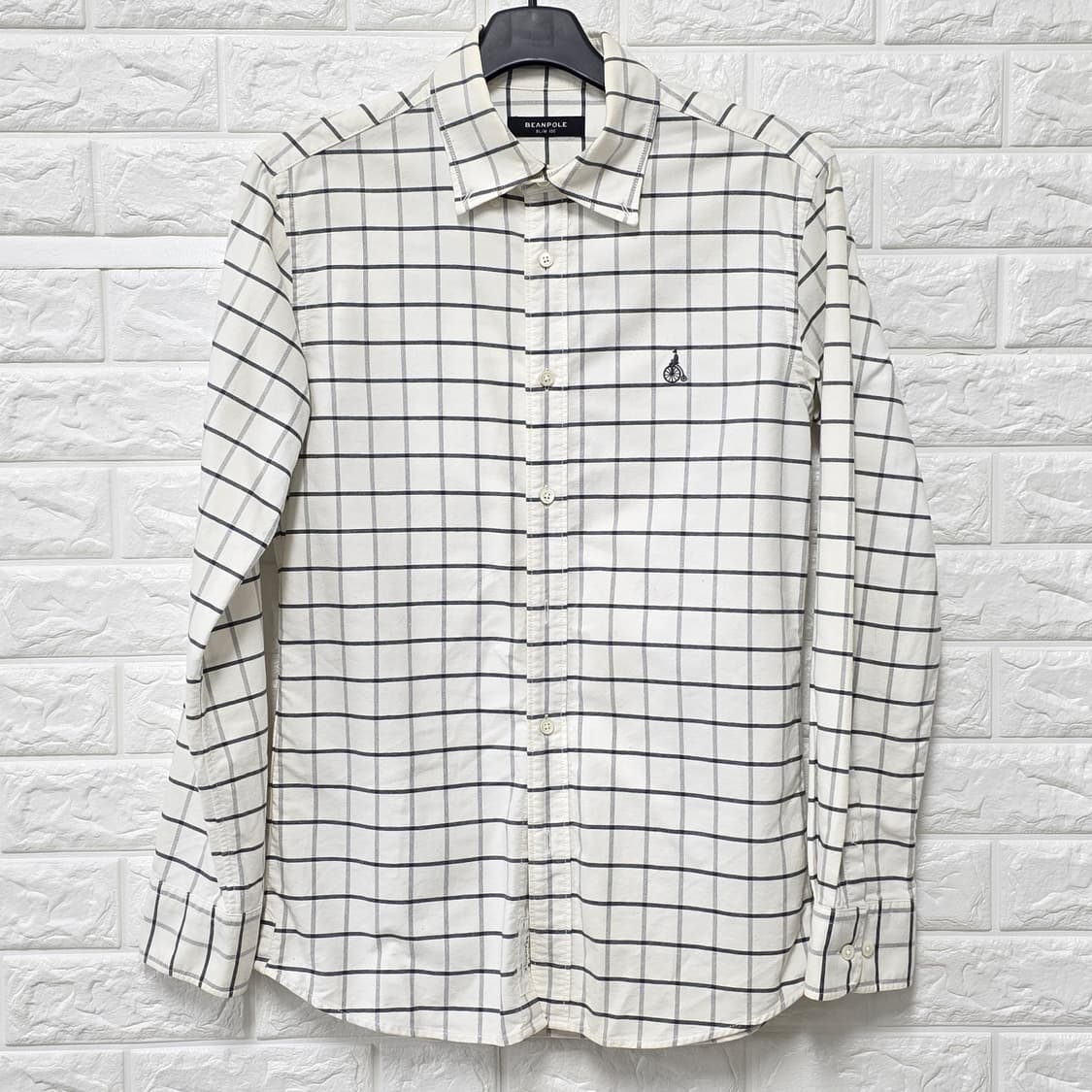 택포) 빈폴 남성 체크 슬림핏 셔츠 100 상품이미지1