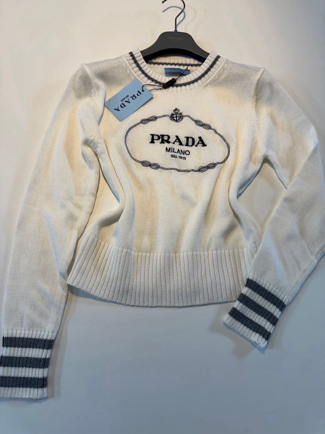 (새상품)프라다니트라운드 상품이미지3