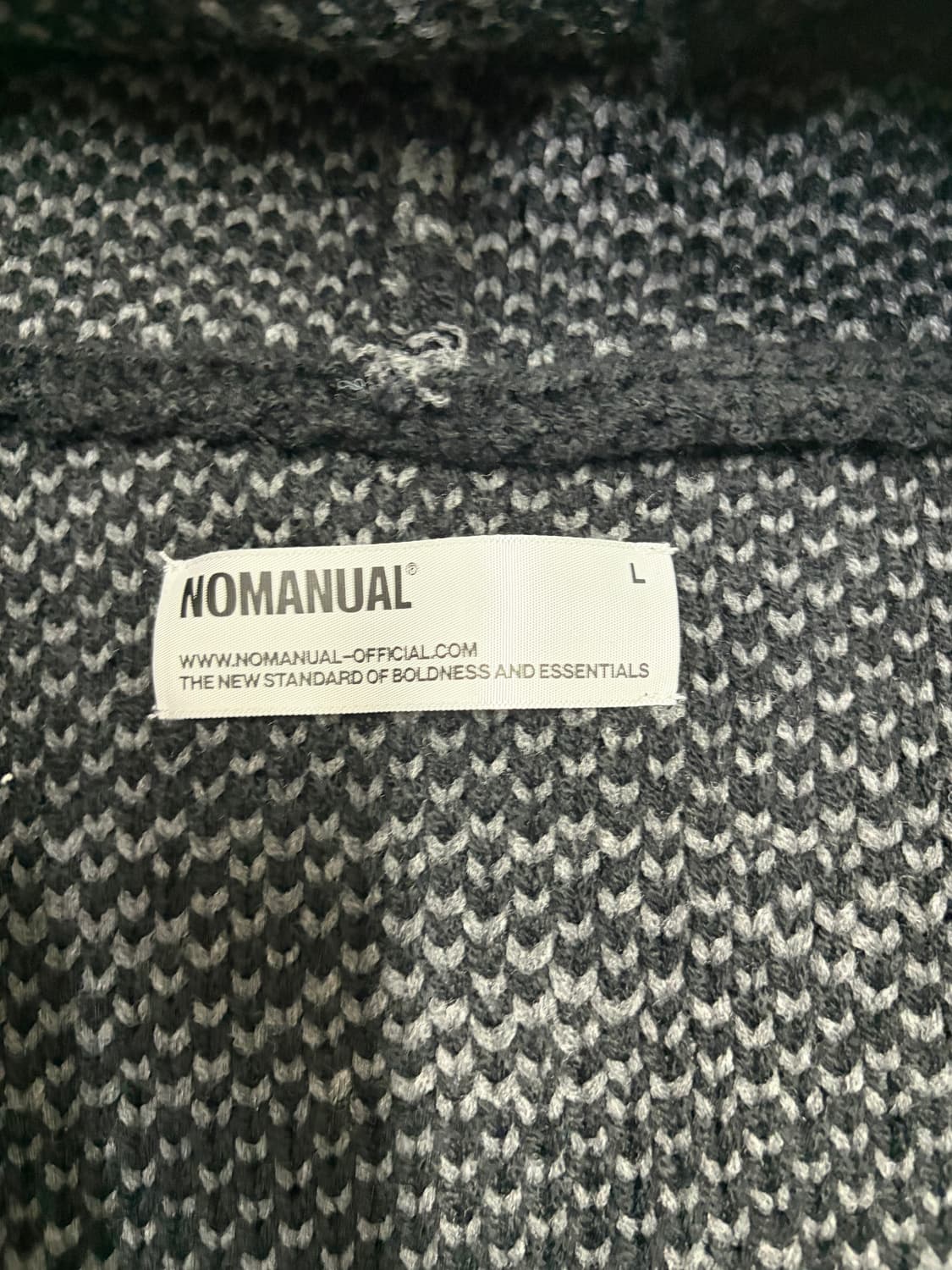 노매뉴얼 코위찬 니트집업 상품이미지2