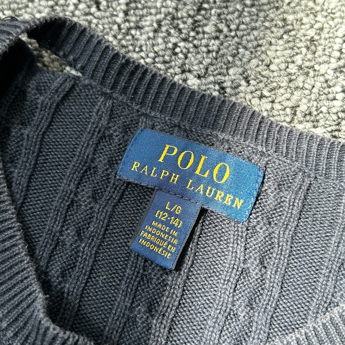 폴로 랄프로렌 네이비 케이블 가디건 상품이미지8