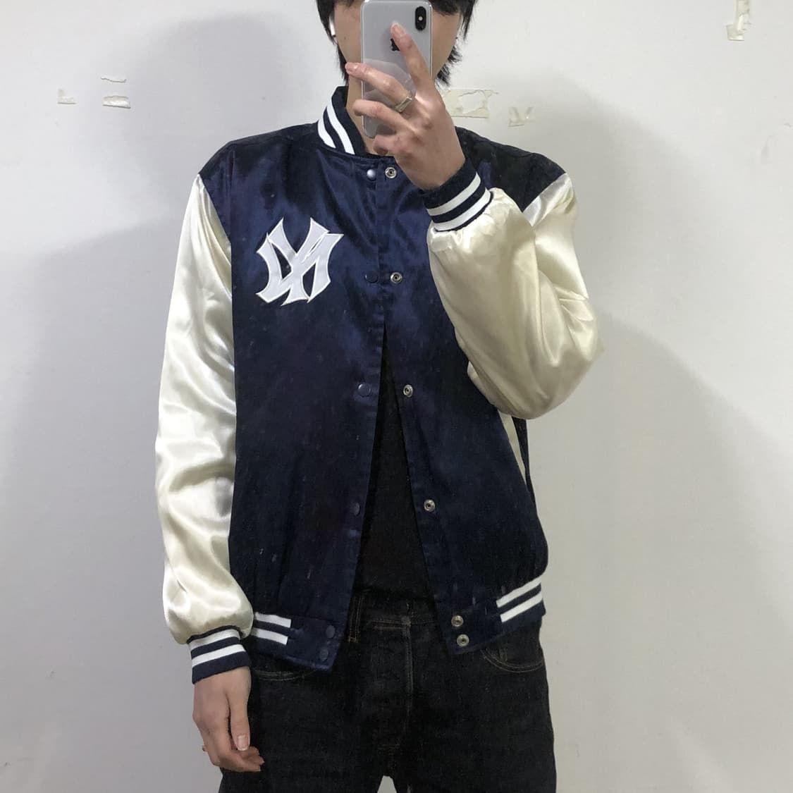 1990s 쿠퍼스타운 뉴욕양키즈 바시티 자켓   상품이미지3