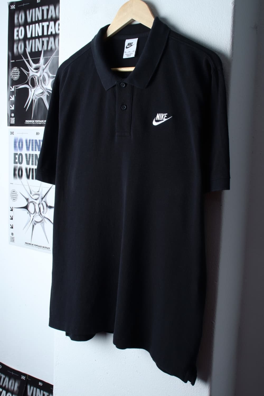 (2XL-3XL) 나이키 반팔 카라 티셔츠 빅사이즈 블랙-H31463 상품이미지1