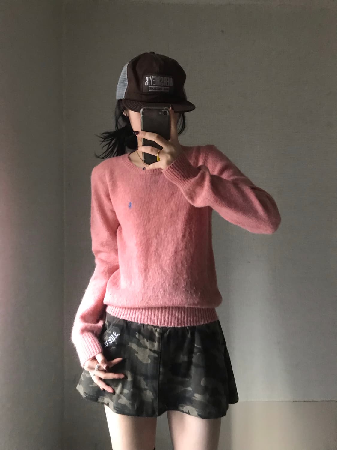 폴로 핑크 니트 상품이미지4