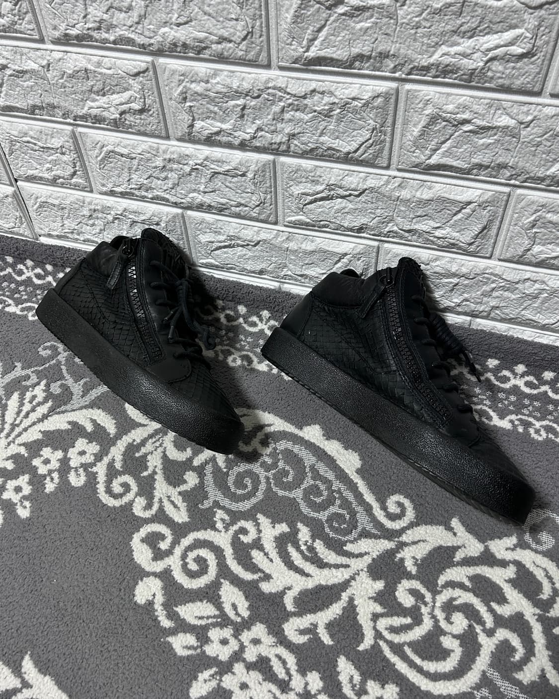 쥬세페자노티 오피움 스네이크 스킨 레더 하이탑 상품이미지3