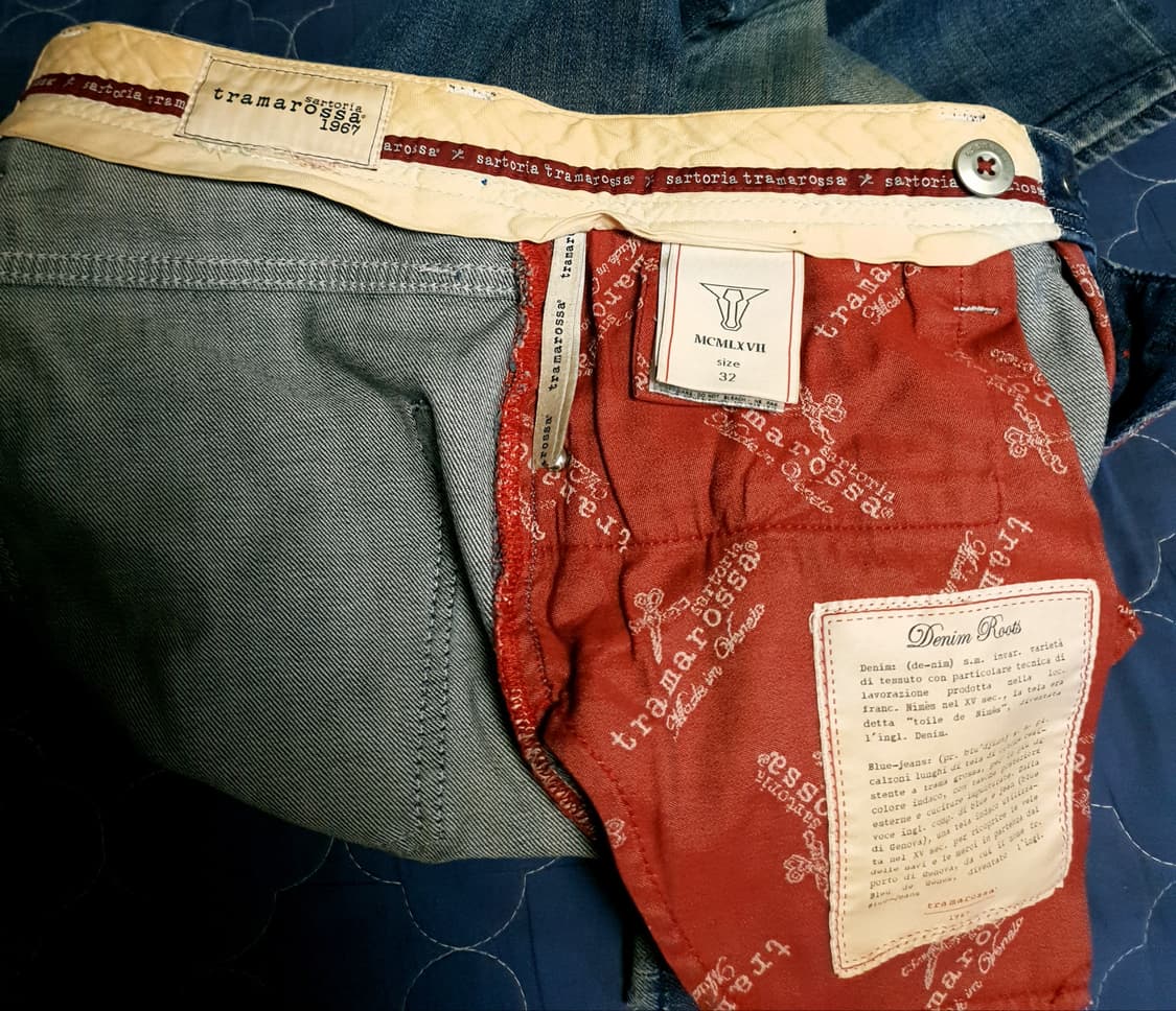 (이태리) 트라마로사 테일러드 레오나르도 빈티지워싱 스판 데님진 (32) 상품이미지6