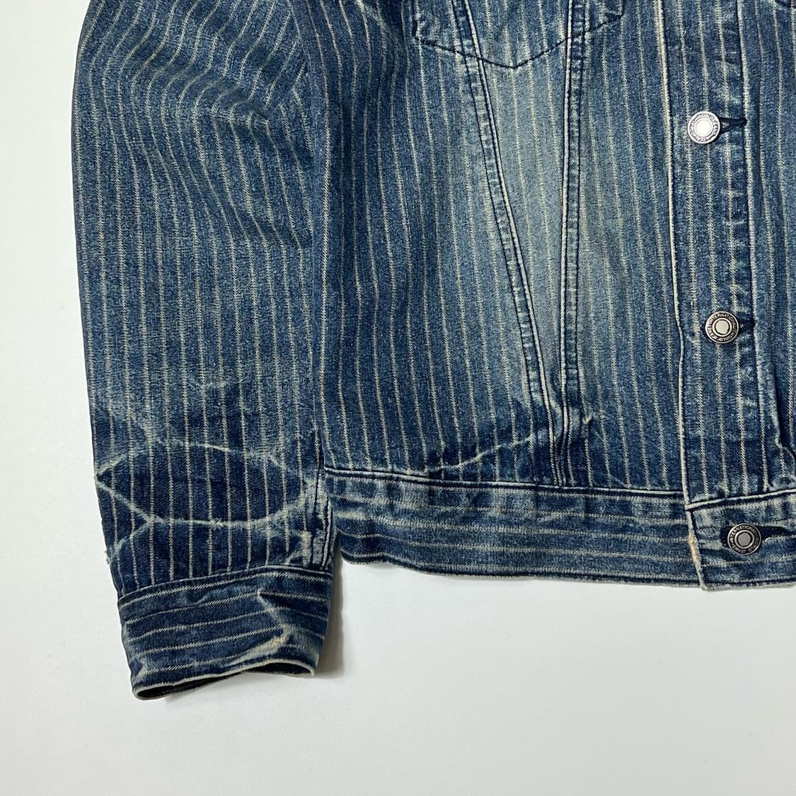 Power to the people 데님 트러커 자켓 상품이미지3