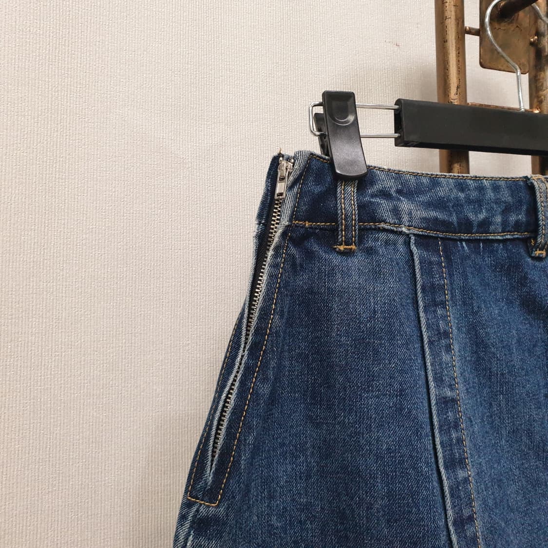 로맨틱크라운 데님 스커트 치마(S) 상품이미지4