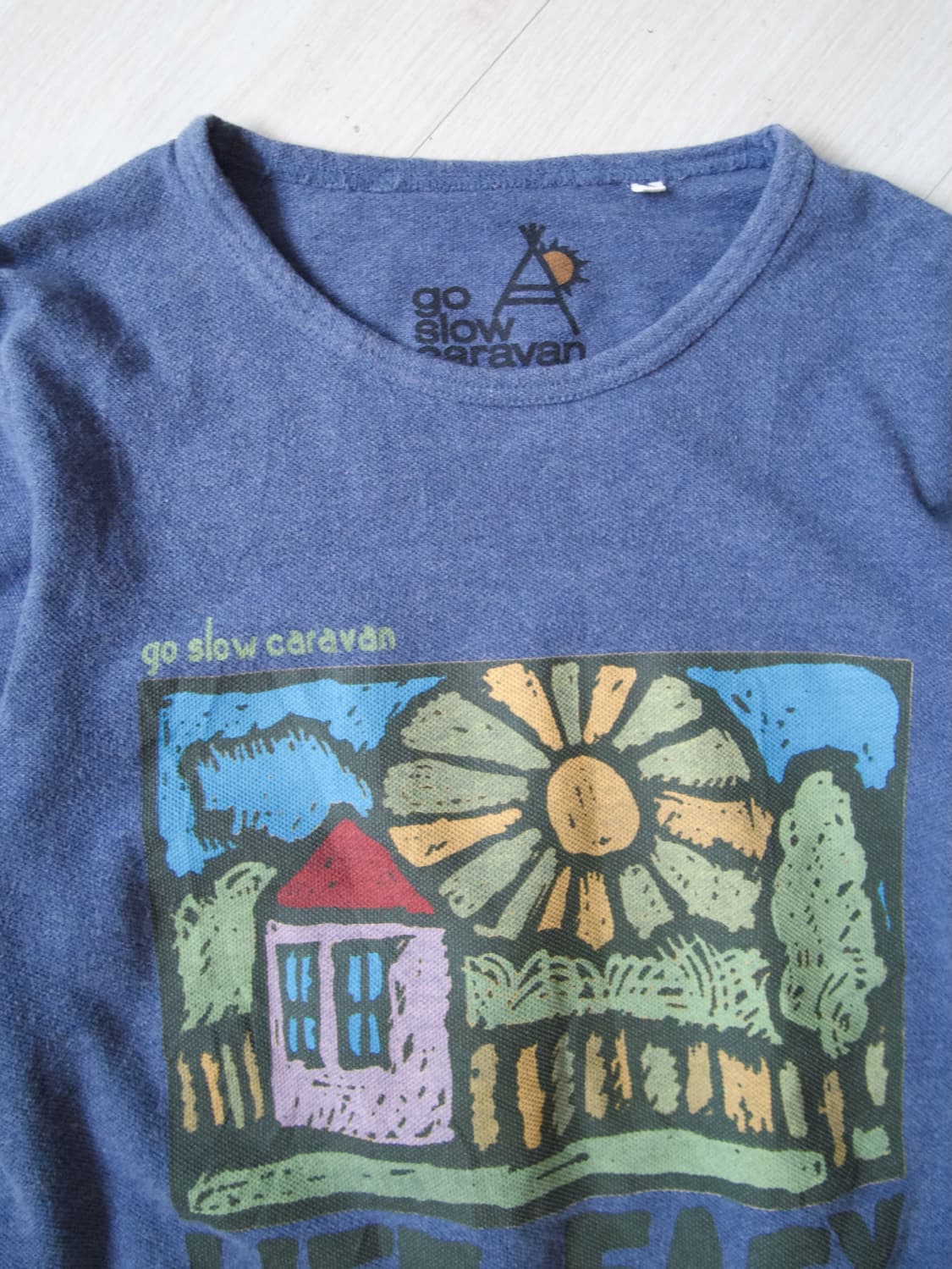 [go slow caravan] 7-minute sleeve(blue) 상품이미지2