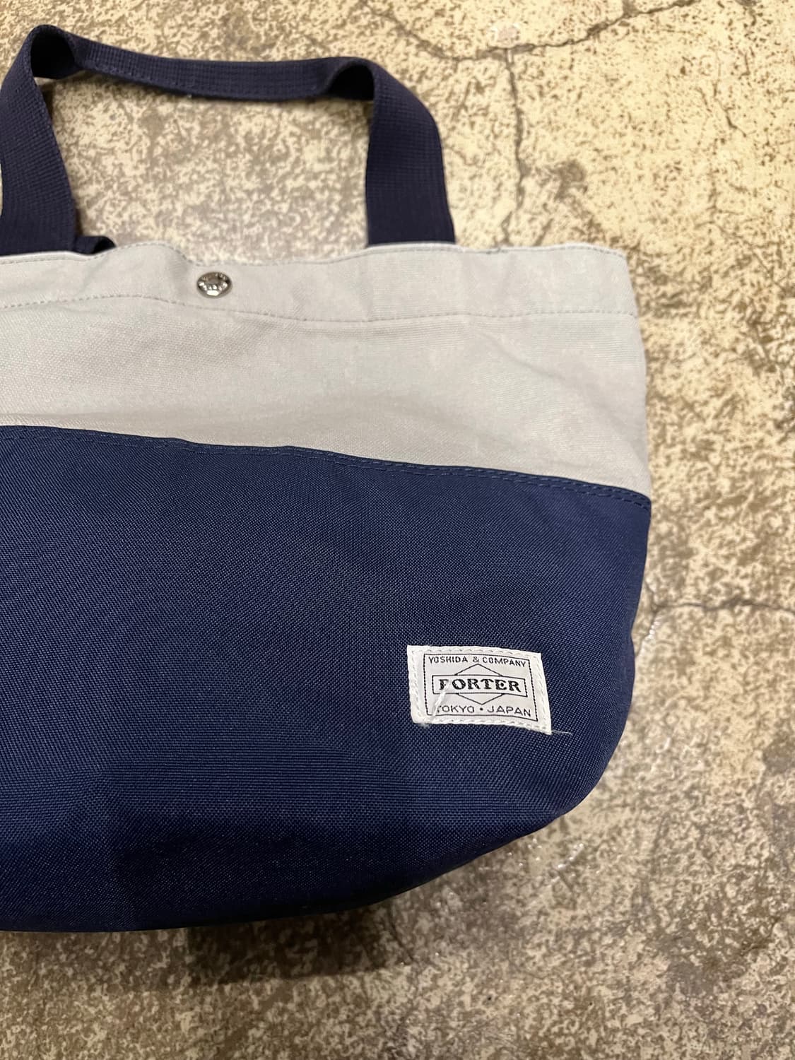 요시다 포터 캔버스 토트백 네이비/회색 상품이미지2